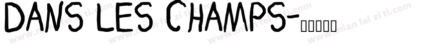 DANS LES CHAMPS字体转换